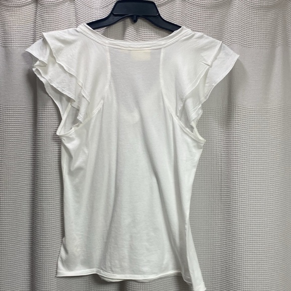 Anthropologie Classic White Short Sleeve Tee - Picture 7 of 9